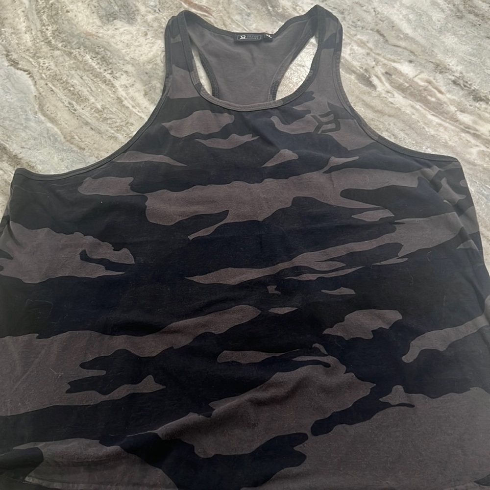 Better bodies gasp stringer tank top camo camouflage